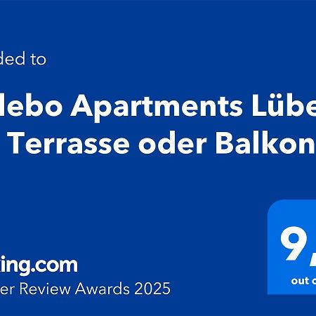 Sadebo Apartments Luebeck Mit Terrasse Oder Balkon Екстериор снимка