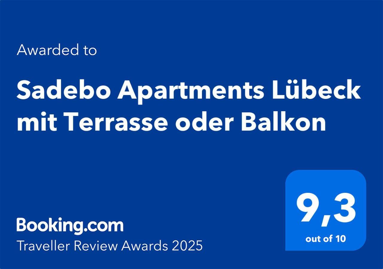 Sadebo Apartments Luebeck Mit Terrasse Oder Balkon Екстериор снимка